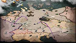 Call of War - карта с позициями